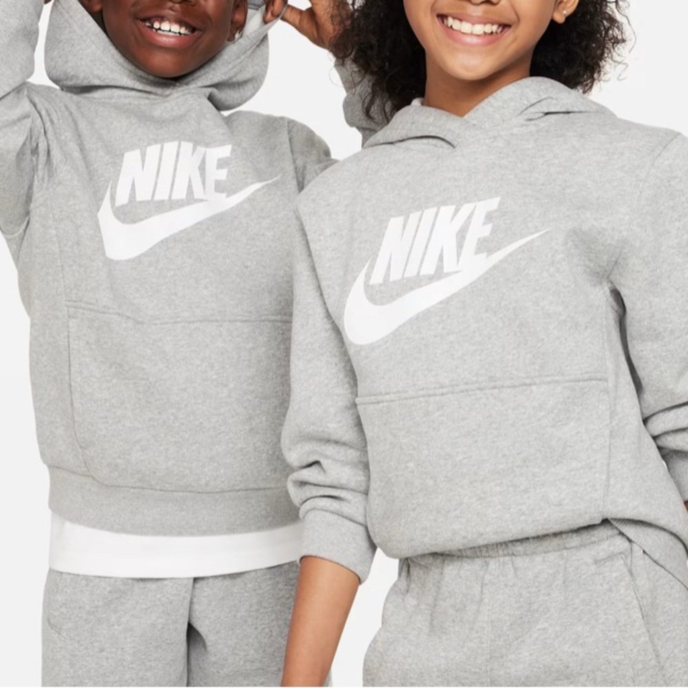 Nike Kids Light Gray Hoodie